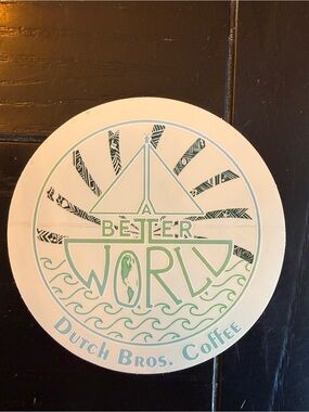 Dutch Bros 'Better World' Round Sticker